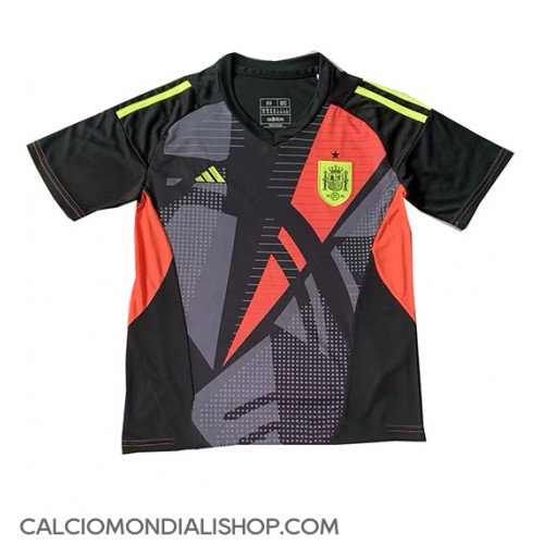 Maglie da calcio Spagna Portiere Seconda Maglia Europei 2024 Manica Corta